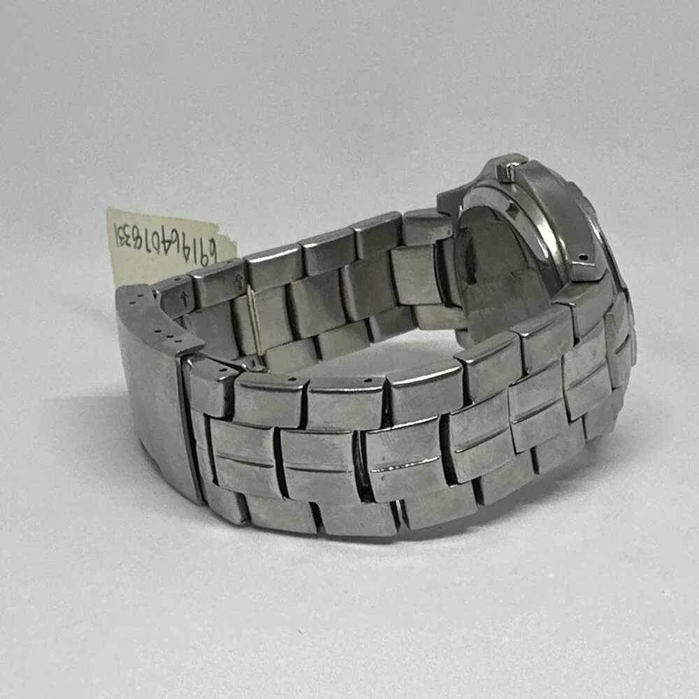 Fossil Degrade AM3997 Men's Silver Stainless Steel Analog Dial Wristwatch HME746